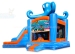 Children Mini Blue Octopus Inflatable Bouncer