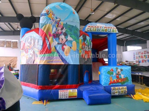 Funny mickey mouse castle combo bounce house