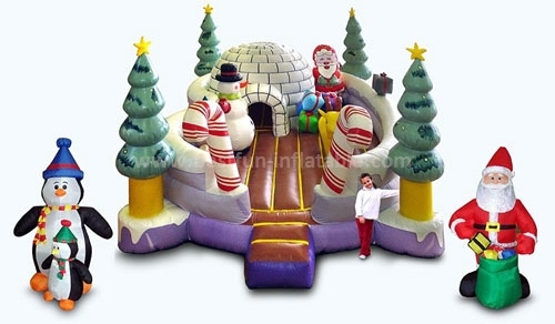 Happy Christmas Inflatable Bouncer House