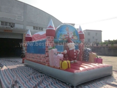 Santa claus christmas merry inflatable bouncer