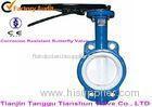 API598 Corrosion Resistant Valves Lever Operated , Wafer Butterfly Valve