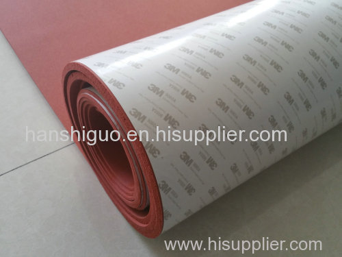 silicone sponge rubber sheet bacing adhesive 3M glue