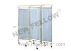 Stainless Steel Detachable 3 hospital folding screen With Wheels ISO9001/13485