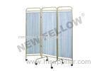 Stainless Steel Detachable 3 hospital folding screen With Wheels ISO9001/13485