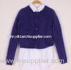 Customized Fine Knit Sweaters Angora Cardigan Outwear Young Girls Knitwear