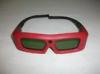 Battery Powered Dlp Xpand 3D Shutter Glasses LCD Lenses Red Frame