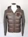 Woven and knitted patchwork Mens Padded Jacket with personalized LOGO