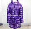 Lady Winter Bright Surface Slim Thick Long Down Warm Jacket with hood