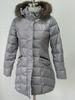 Breathable Windbreaker Womens Long Down Coat Goose Down Jacket With Zipper