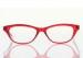 Half Round Women's Retro Eyeglass Frames Stylish For Oval Face , Blue / Red