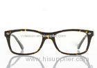 Cellulose Propionate Retro Eyeglass Frames For Mens In Fashion , Black Rectangular Shaped