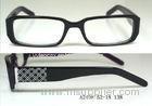 Handmade Acetate Narrow Rectangular Eyewear Frames For Men , Full Rim