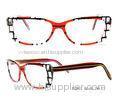 Colorful Full Rim Acetate Optical Frames Party Shape And Demo Lens
