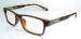 MEN Rectangle Coffee / Black Nylon Eyeglass Frames Myopia Glasses