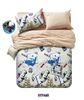 French Beautiful Cotton Bed Set Reactive Printing 200TC For Women