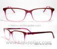 Ultra - Thin Acetate Optical Frames , Acetate Frame With Metal Temples Spring Hinge