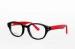 Black And White / Red Acetate Optical Frames , Women Spectacles Frames For Round Face