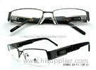 Trendy Comfortable Metal Optical Frames , Red / Blue Rectangular Eyeglass Frames For Men