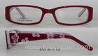 Ladies Acetate Optical Frames With Flower Pattern Demo Lens CE And FDA