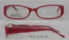 Super Light Rectangle Acetate Optical Frames , Spectacles Frames For Round Face Women