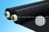 Black Ribbon Loudspeaker Mesh With Metal Coating , 100% Polyester