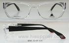 Stylish Rectangular Acetate Clear Eyeglass Frames For Women , Lightweight