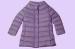 Purple Thin Packable Lightweight Down Jacket Duck Feather Outerwear For Kids