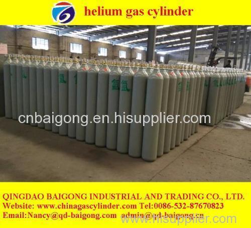 seamless steel chemical helium gas cylinder