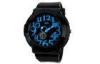 Lady Dual Time Analog Digital Watch ABS Case Novel Wrist Watches