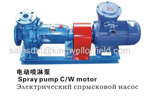 API SPRAY PUMP C/W MOTOR MUD PUMP SPARE PARTS