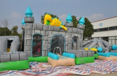 Chinese Dragon Themed Inflatable Bouncing Castle