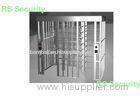Stainless Steel Automatic Turnstiles With Electric Magnetic Lock Full Height Turnstile