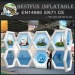 Colorful inflatable walls for events exhibition shows
