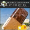 Inflatable chocolate model for advertising