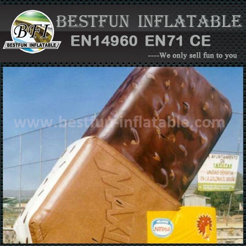 Inflatable chocolate model for advertising