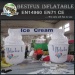 Custom printed inflatable ice cream model for promotion
