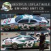 Inflatable digital printing racing car