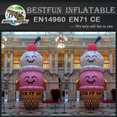 Giant outdoor advertising inflatable ice cream model