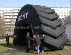 Large replica inflatable advertising tyre model