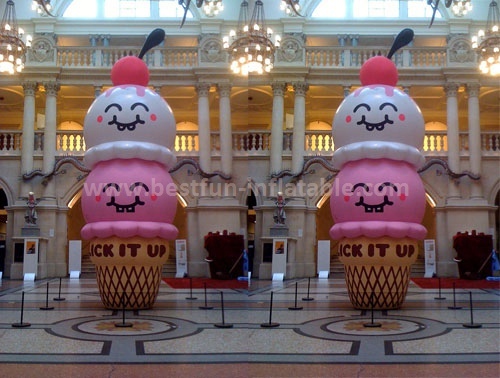 Vivid image ice cream advertising inflatables