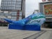 Inflatable whale model for event