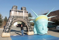 Scenic spot inflatable replica model