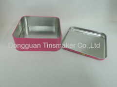 Square collector tin gift set packaging box handmade cookie chocolate tin box