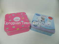 Square collector tin gift set packaging box handmade cookie chocolate tin box