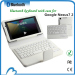 Removeable Economic Slide Bluetooth Wireless Keyboard for google nexus 7 2