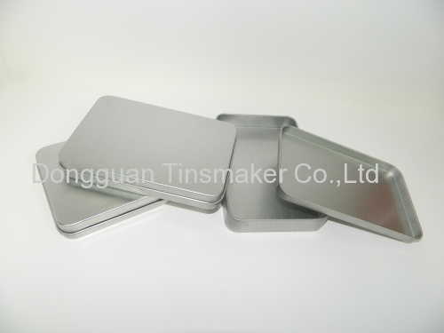 two pieces construction tin case