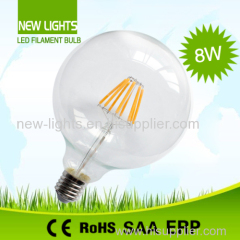 White glass led light bulb A60 8W