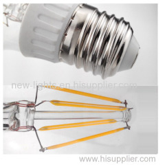 White glass led light bulb A60 8W