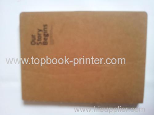 B5 specialty paper thread glue binding UV coating backless hardcover or hardbound book