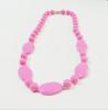 Food grade BPA Free Silicone Teething Necklace for baby and young fashion lade decoration